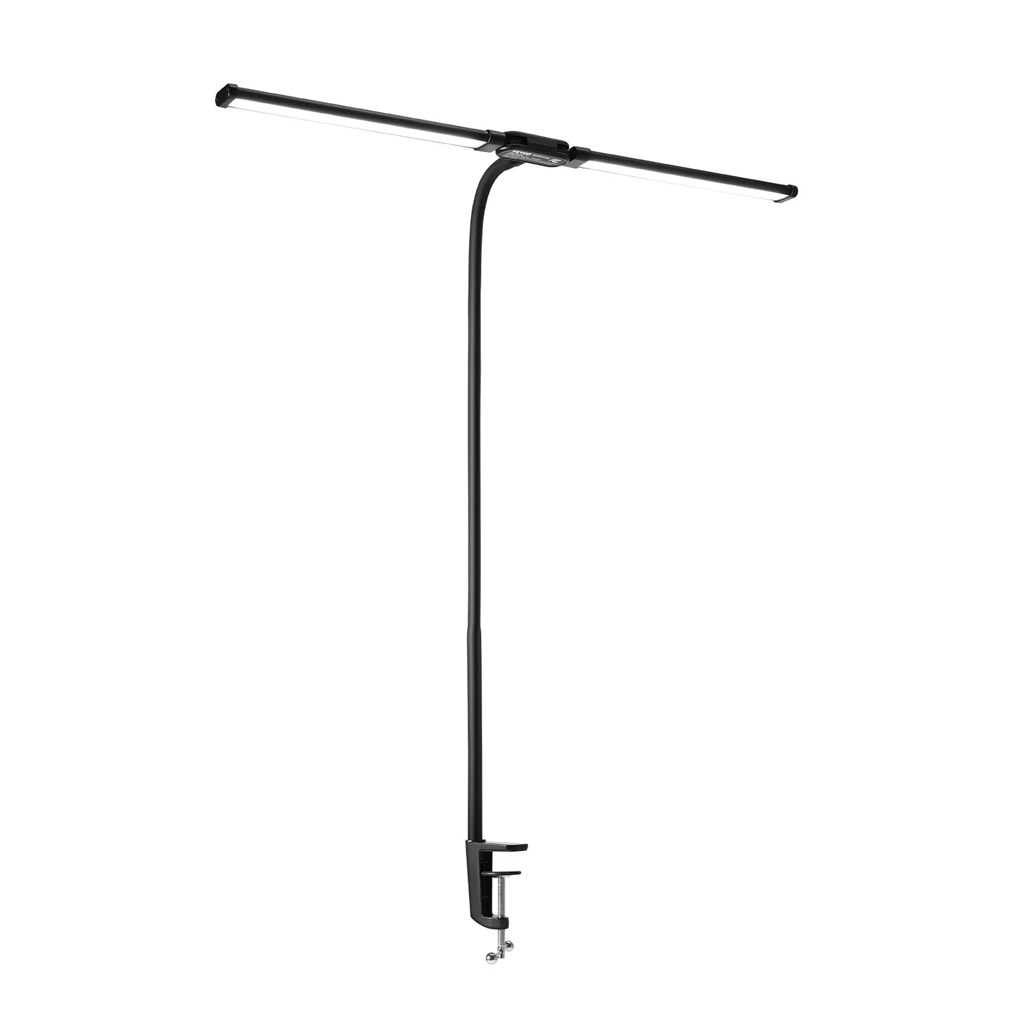 LED Desk Lamp with Clamp and Dual Adjustable Gooseneck Heads