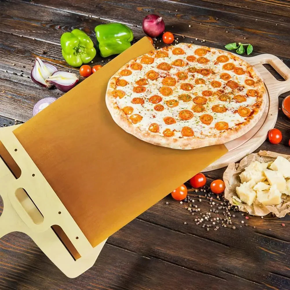 Professional Kitchen Pizza Shovel and Non-Stick Cutting Board for Smooth Transfer and Storage