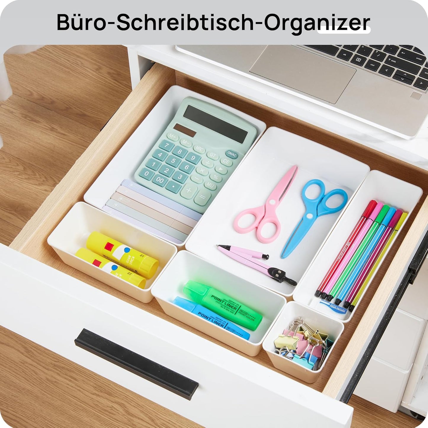 Transform Your Space with 25 PCS Versatile Plastic Drawer Organizers - Perfect for Makeup, Kitchen Utensils, Office Supplies, and More!