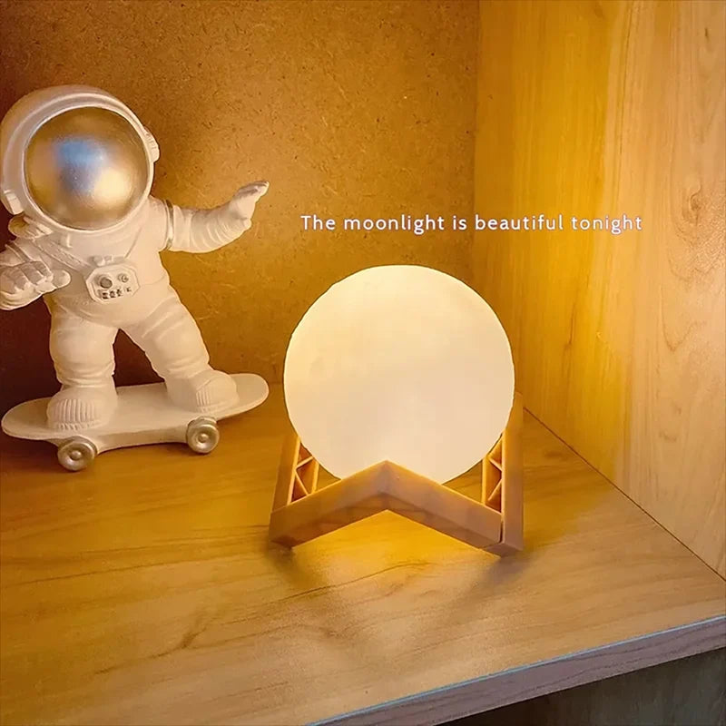 LED Moon and Galaxy Book Light - Ideal Birthday Gift for Children, Perfect for Bedroom Decoration and Indoor Lighting