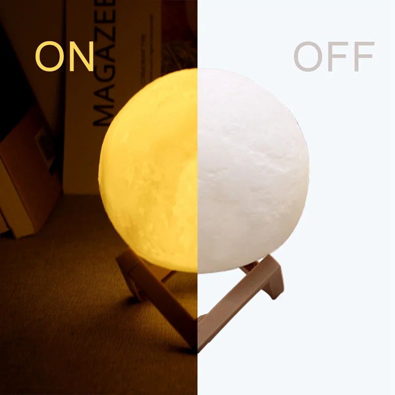 LED Moon and Galaxy Book Light - Ideal Birthday Gift for Children, Perfect for Bedroom Decoration and Indoor Lighting