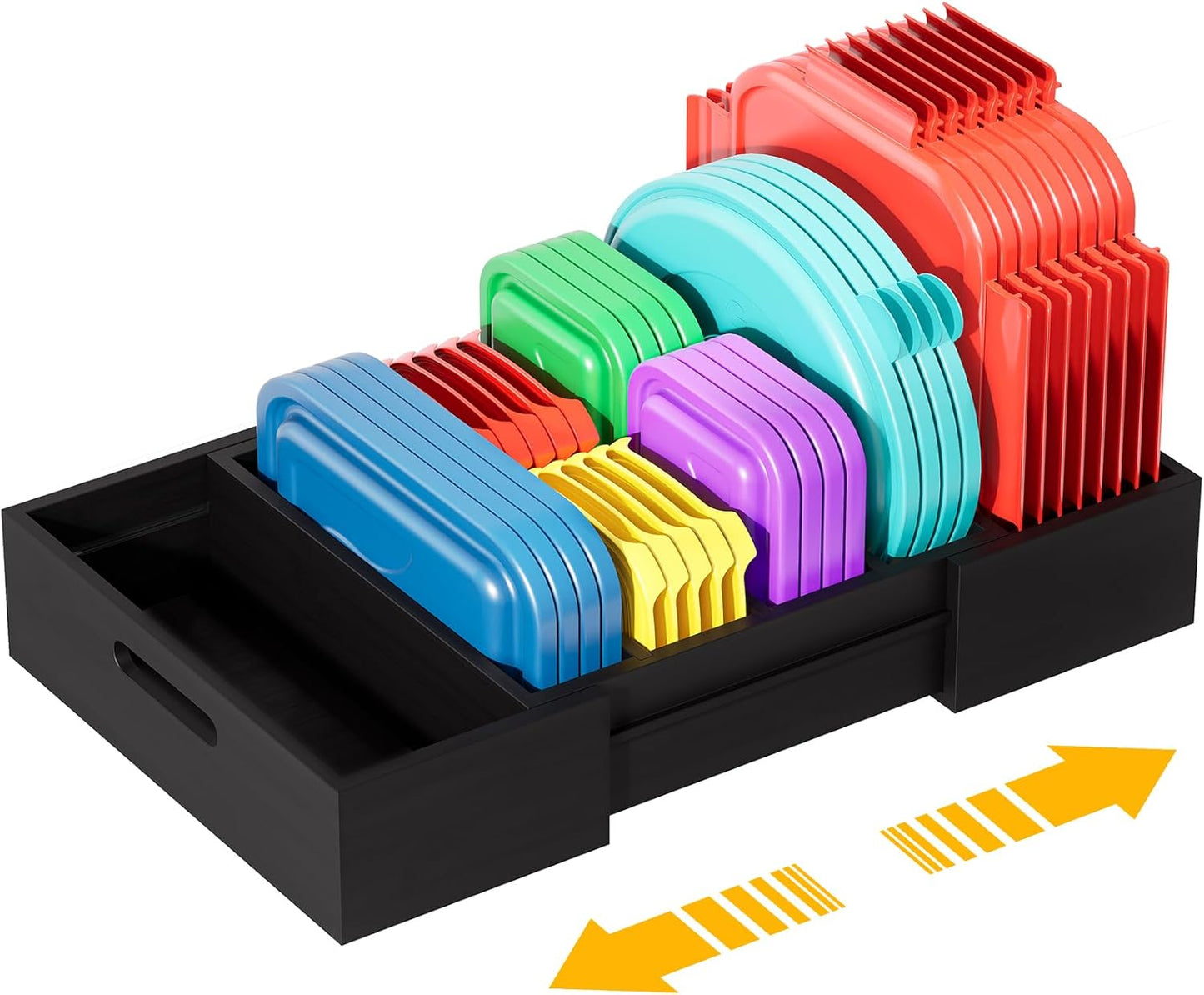 Transform Your Kitchen with Our Expandable Bamboo Lid Organizer – Adjustable Dividers for Perfect Storage Solutions