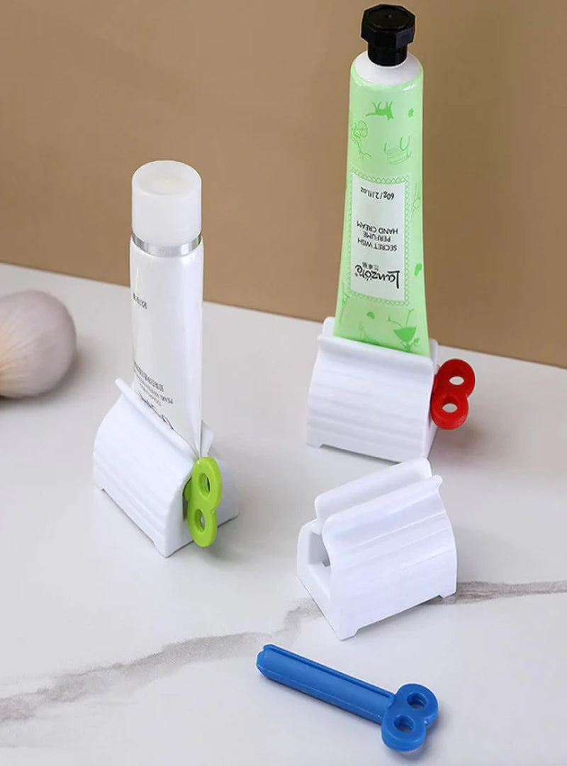 6-Pack Toothpaste Squeezer Stand Dispenser for Bathroom Tubes