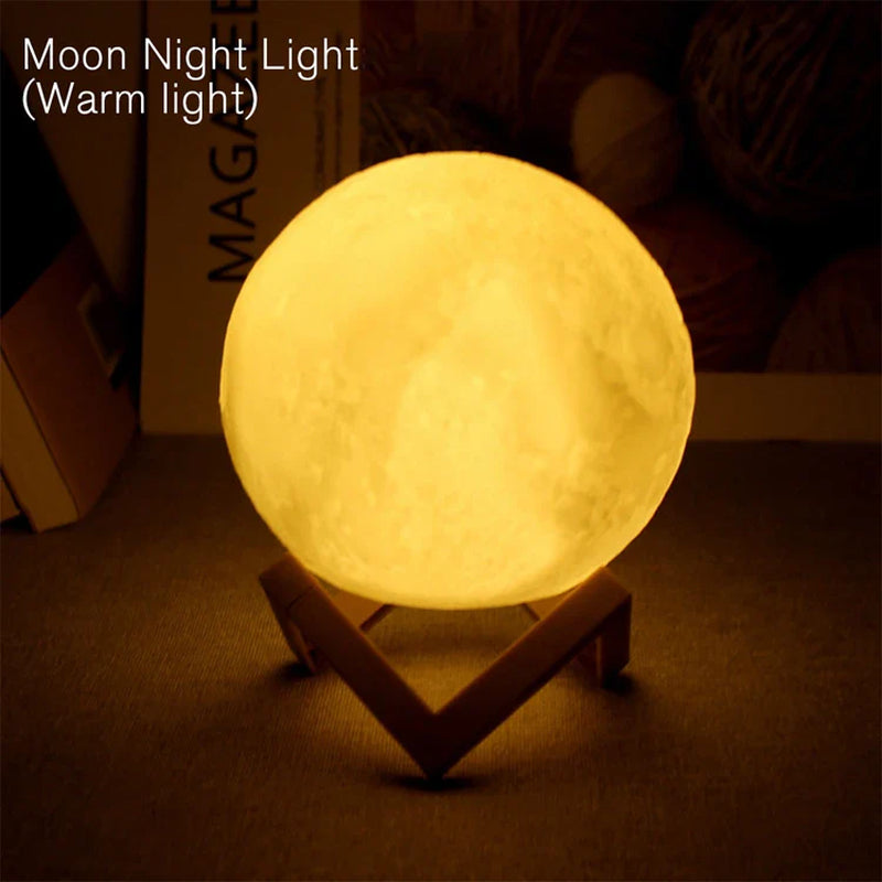 LED Moon and Galaxy Book Light - Ideal Birthday Gift for Children, Perfect for Bedroom Decoration and Indoor Lighting