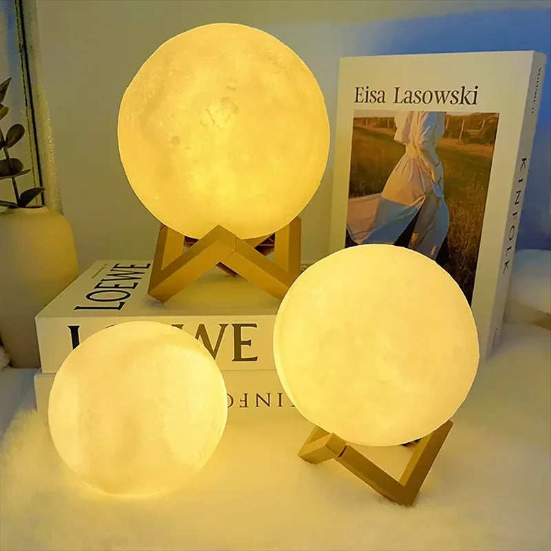 LED Moon and Galaxy Book Light - Ideal Birthday Gift for Children, Perfect for Bedroom Decoration and Indoor Lighting