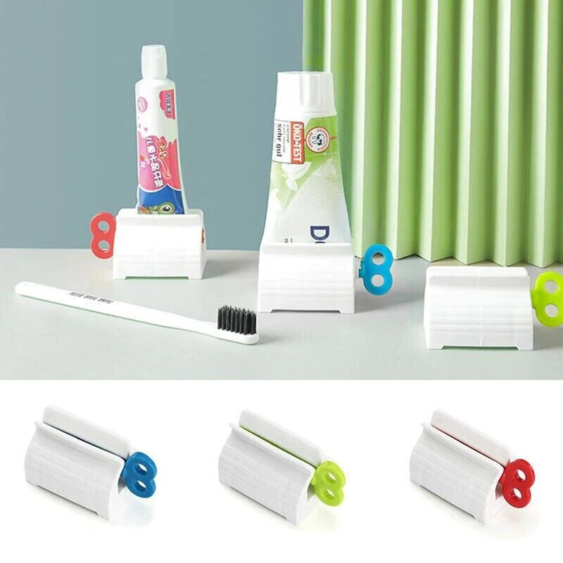 6-Pack Toothpaste Squeezer Stand Dispenser for Bathroom Tubes
