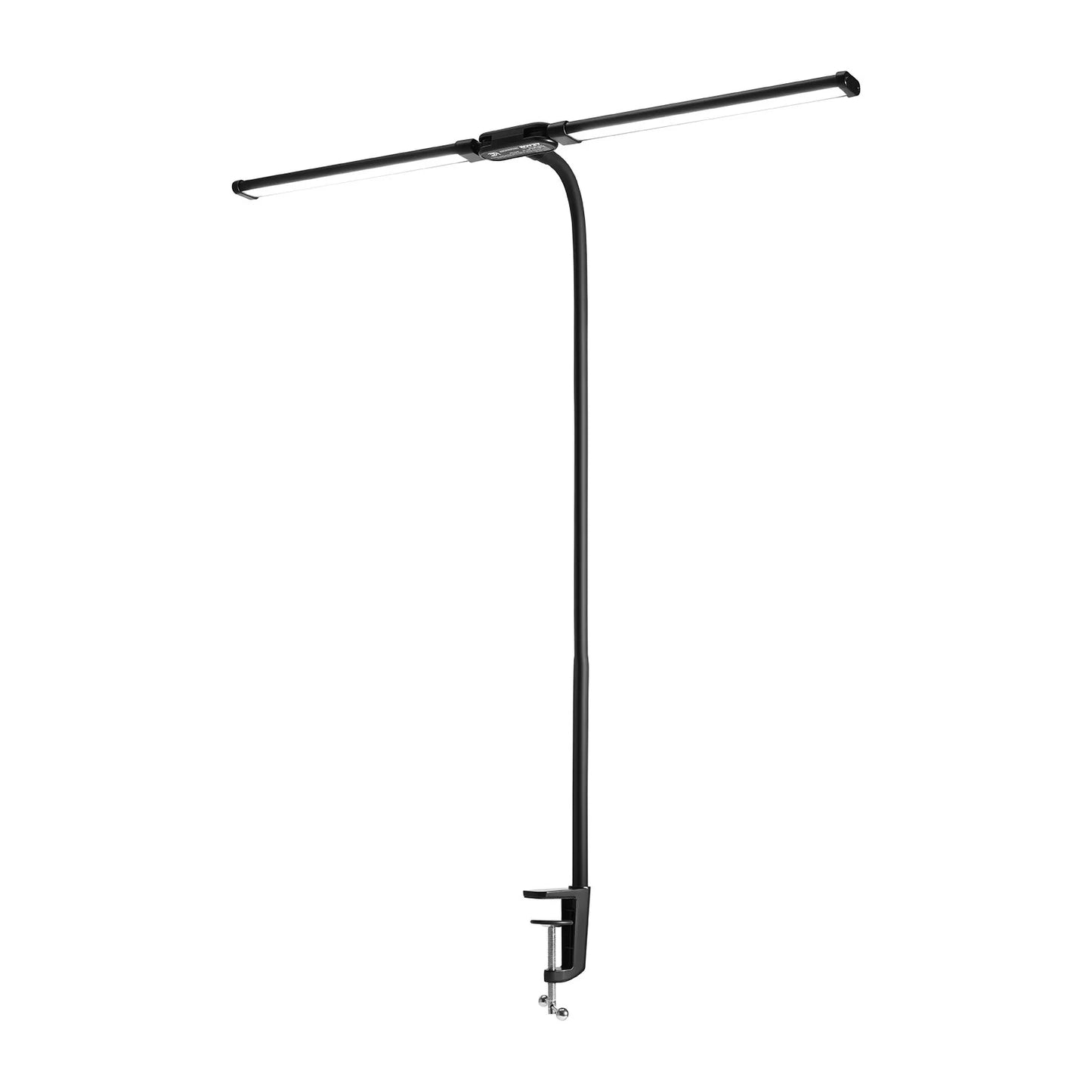 LED Desk Lamp with Clamp and Dual Adjustable Gooseneck Heads