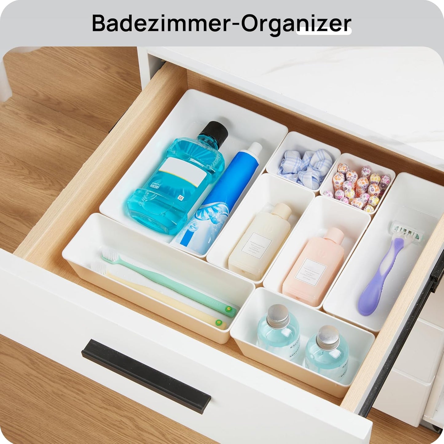 Transform Your Space with 25 PCS Versatile Plastic Drawer Organizers - Perfect for Makeup, Kitchen Utensils, Office Supplies, and More!
