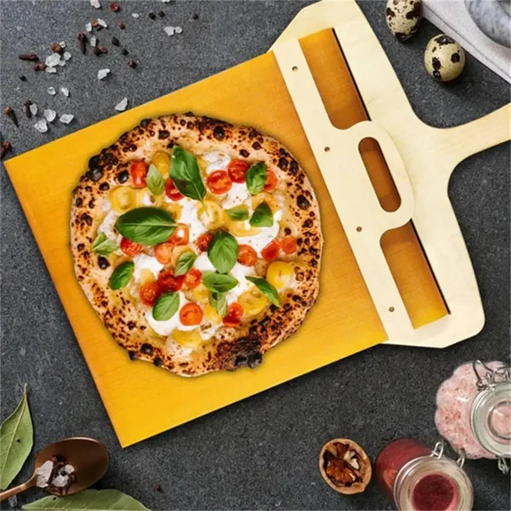 Professional Kitchen Pizza Shovel and Non-Stick Cutting Board for Smooth Transfer and Storage