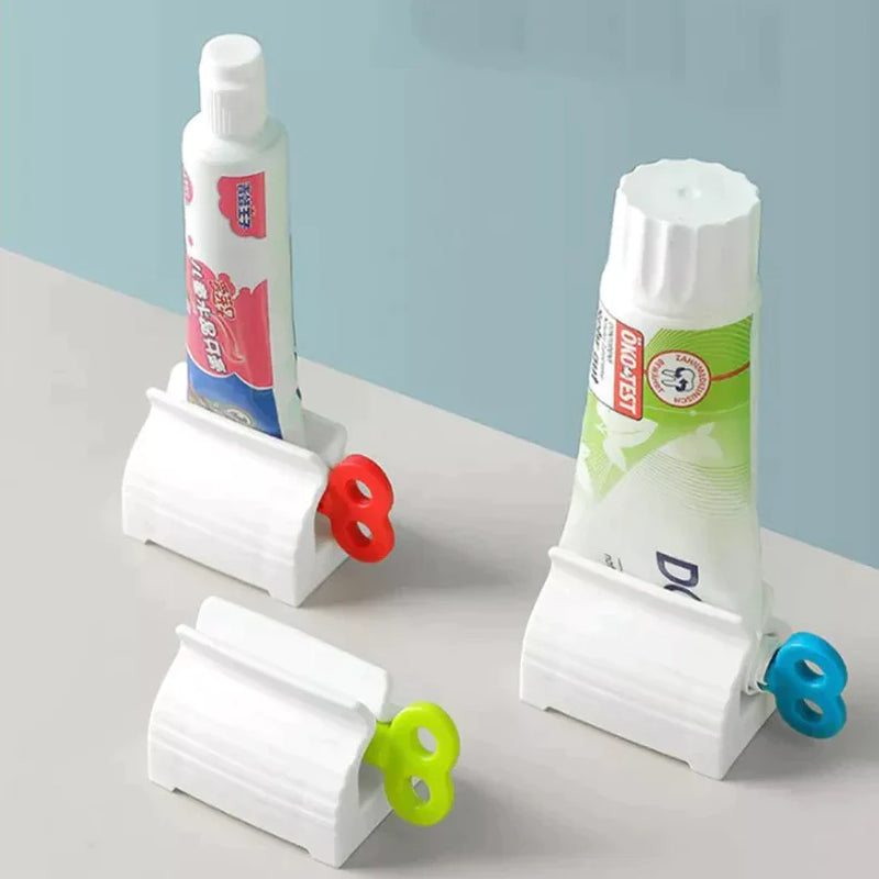 6-Pack Toothpaste Squeezer Stand Dispenser for Bathroom Tubes