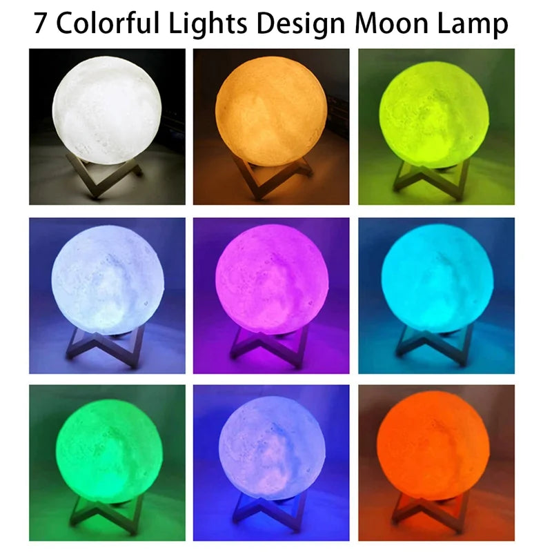 LED Moon and Galaxy Book Light - Ideal Birthday Gift for Children, Perfect for Bedroom Decoration and Indoor Lighting