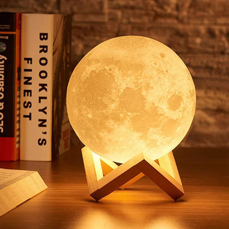 LED Moon and Galaxy Book Light - Ideal Birthday Gift for Children, Perfect for Bedroom Decoration and Indoor Lighting