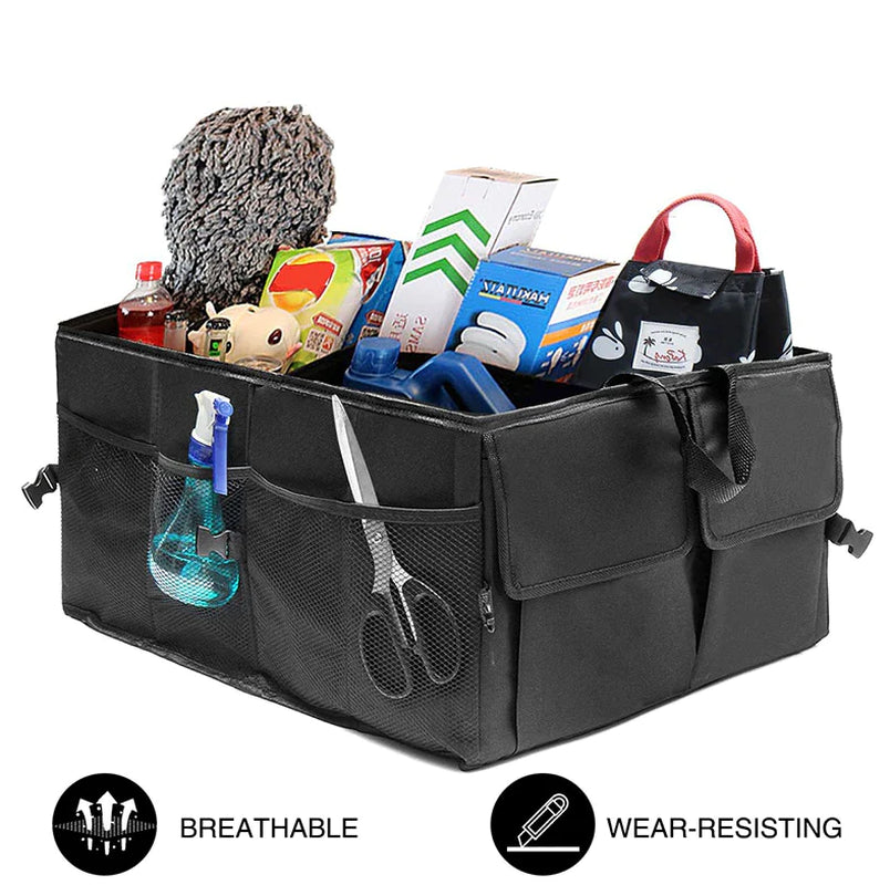 Folding Trunk Cargo Organizer and Storage Bin for Car, Truck, and SUV - 40L Capacity